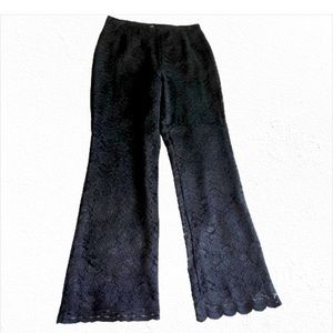 Valerie Seperates- Black Lace Pants - size 10